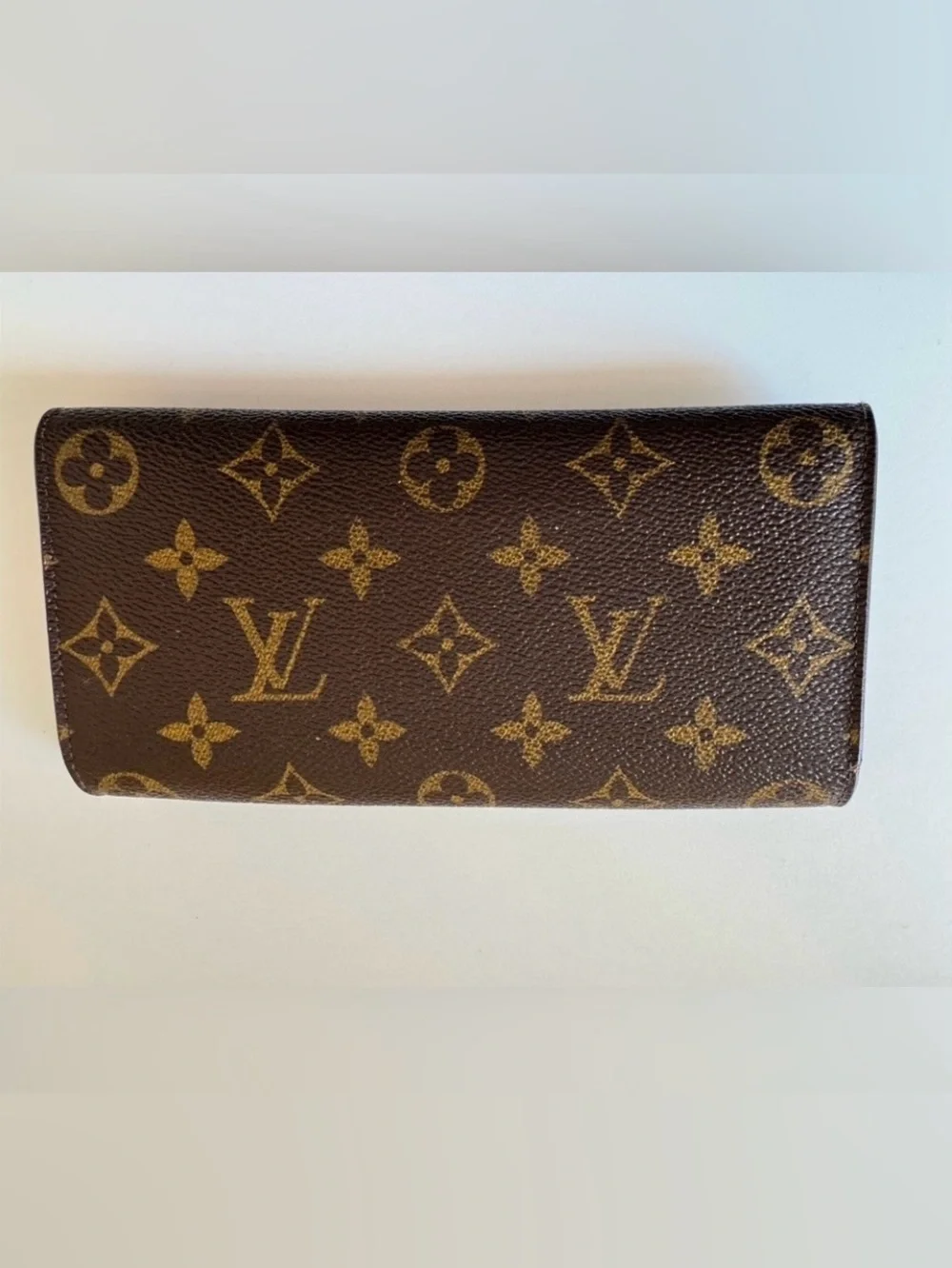 Louis Vuitton Monogram Emilie Wallet/Rasberry Interior with COA
